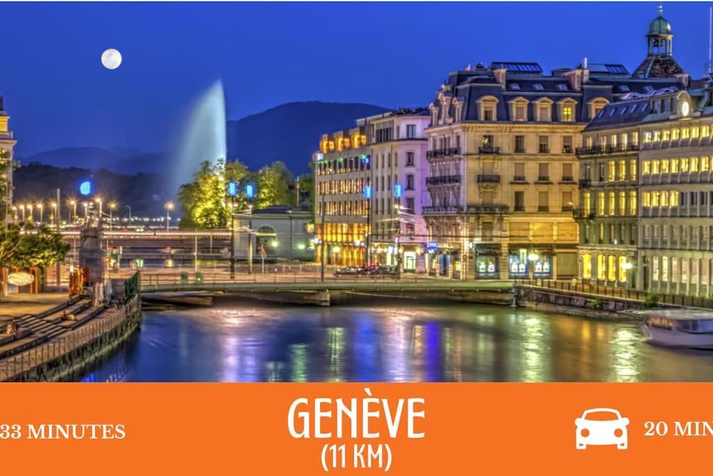Zenbnb / Tournelles / Jardin Prive / Hyper-Centre Annemasse Exterior foto